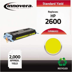 innovera - Yellow Toner Cartridge - Use with HP Color LaserJet 1600, 2600, CM1015 MFP, CM1017 MFP - Makers Industrial Supply