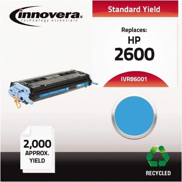 innovera - Cyan Toner Cartridge - Use with HP Color LaserJet 1600, 2600, CM1015 MFP, CM1017 MFP - Makers Industrial Supply