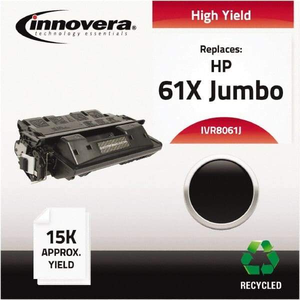 innovera - Black Toner Cartridge - Use with HP LaserJet 4100, n, dtn, t, tn, mfp, 4101mfp - Makers Industrial Supply