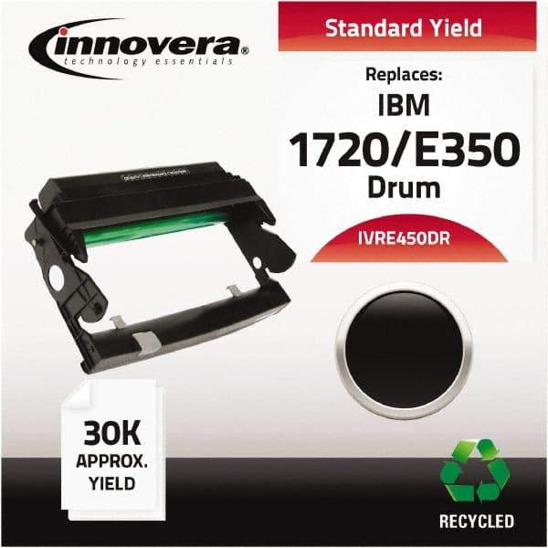 innovera - Black Drum - Use with Dell 1720, 1720DN, IBM, Lexmark E250D, E250DN, E350D, E352DN - Makers Industrial Supply