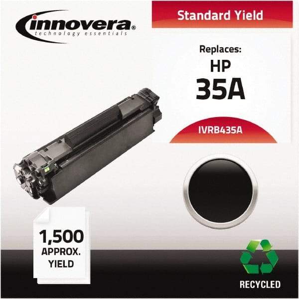 innovera - Black Toner Cartridge - Use with HP LaserJet P1002, P1003, P1004, P1005, P1006 - Makers Industrial Supply