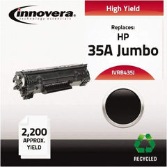 innovera - Black Toner Cartridge - Use with HP LaserJet P1002, P1003, P1004, P1005, P1006, P1009 - Makers Industrial Supply