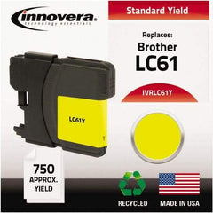 innovera - Yellow Inkjet Printer Cartridge - Use with Brother DCP-165C, 385C, 585CW, MFC-290C, 490CW, 5490CW, 6490CW, 790CW, 990CW - Makers Industrial Supply