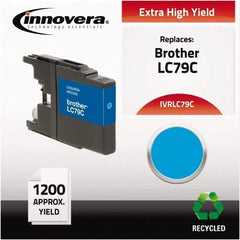 innovera - Cyan Inkjet Printer Cartridge - Use with Brother MFC-J6510DW, MFC-J6710DW, MFC-J6910DW, MFC-J825DW, MFC-J835DW - Makers Industrial Supply