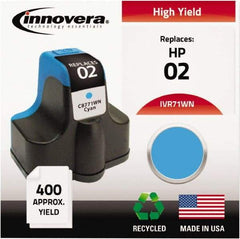 innovera - Cyan Inkjet Printer Cartridge - Use with HP Photosmart C5180, C6180, C7180, D6160, D7145, D7155, D7160, D7345, D7355, D7360, 3110, 3210, 3310, 8250 - Makers Industrial Supply