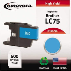 innovera - Cyan Inkjet Printer Cartridge - Use with Brother MFC-J6510DW, MFC-J6710DW, MFC-J6910DW, MFC-J825DW, MFC-J835DW - Makers Industrial Supply