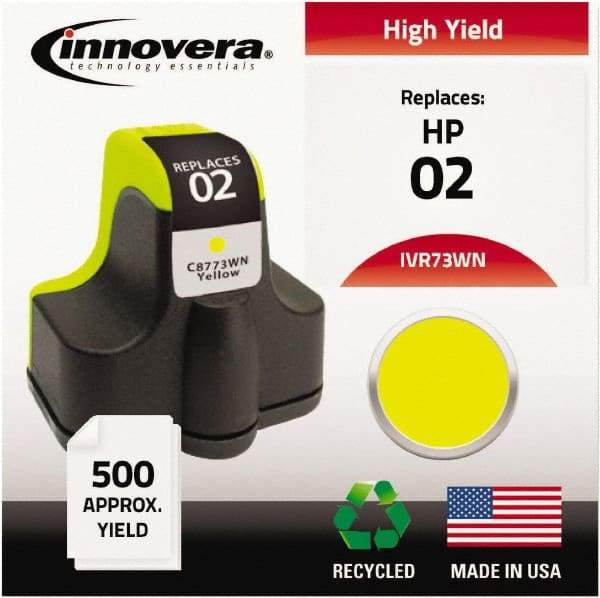 innovera - Yellow Inkjet Printer Cartridge - Use with HP Photosmart C5180, C6180, C7180, D6160, D7145, D7155, D7160, D7345, D7355, D7360, 3110, 3210, 3310, 8250 - Makers Industrial Supply