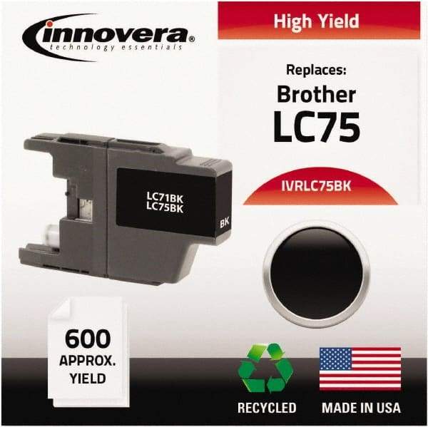 innovera - Black Inkjet Printer Cartridge - Use with Brother MFC-J6510DW, MFC-J6710DW, MFC-J6910DW, MFC-J825DW, MFC-J835DW - Makers Industrial Supply