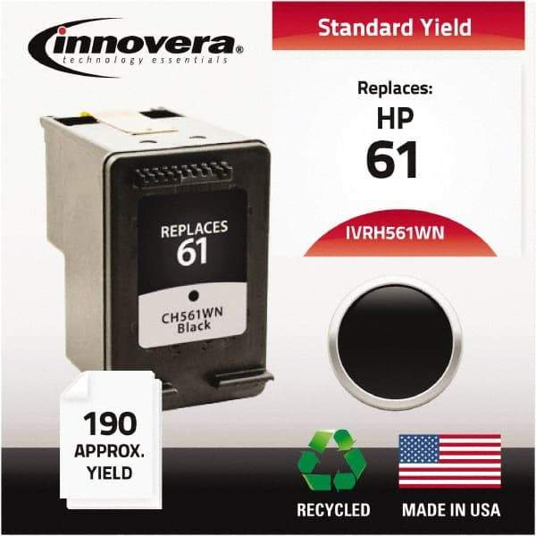 innovera - Black Inkjet Printer Cartridge - Use with HP Deskjet 1000, 1050, 1055, 2050, 3000, 3050, 3050A, 3052A, 3054A - Makers Industrial Supply