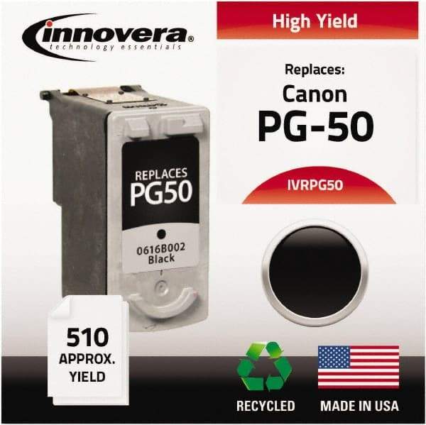 innovera - Black Inkjet Printer Cartridge - Use with Canon FAX-JX200, PIXMA MP150, MP160, MP180, MP450, MP460, MX300, MX310 - Makers Industrial Supply