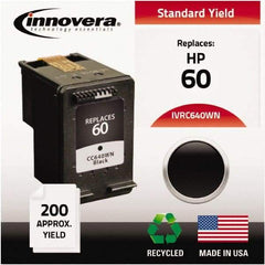 innovera - Black Inkjet Printer Cartridge - Use with HP Deskjet D2530, D2545, D2560, D5560, F4200, F4440, F4480, Photosmart C4640, C4650, C4680, C4795 - Makers Industrial Supply