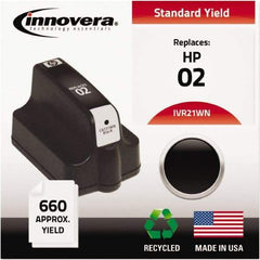 innovera - Black Inkjet Printer Cartridge - Use with HP Photosmart C5180, C6180, C7180, D6160, D7145, D7155, D7160, D7345, D7355, D7360, 3110, 3210, 3310, 8250 - Makers Industrial Supply