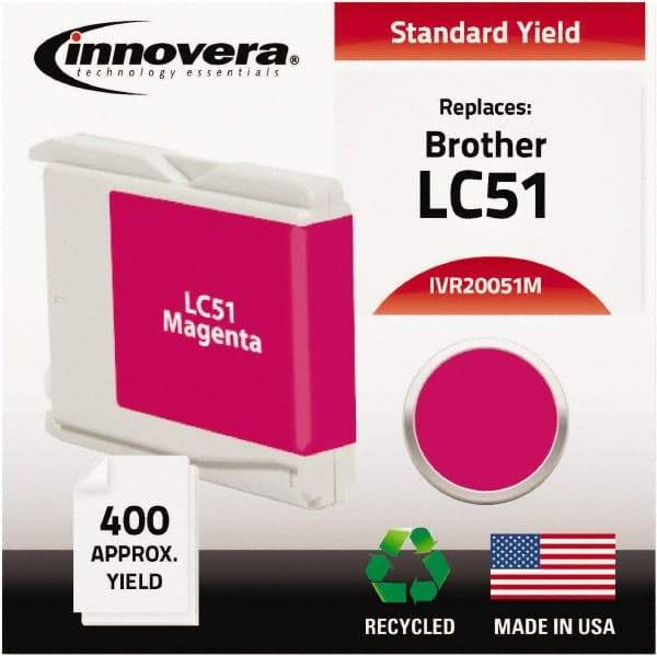 innovera - Magenta Ink Cartridge - Use with Brother DCP-130C, 330C, 350C, Fax 1360, 1860C, 1960C, 2480C, 2580C, MFC-230C, 240C, 440CN, 465CN, 665CW, 685CW, 845CW, 885CW, 3360C, 5460CN, 5860CN - Makers Industrial Supply