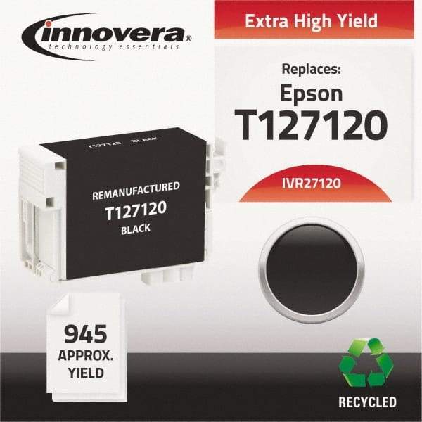 innovera - Black Inkjet Printer Cartridge - Use with Epson Stylus NX330, NX430, Workforce 60, 435, 520, 545, 630, 633, 635, 645, 840, 845, 7010, 7510 - Makers Industrial Supply