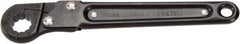 Proto - 15mm, Black Finish, Ratcheting Flare Nut Wrench - 12 Points, 7-1/4" OAL, Steel, Single End Head - Makers Industrial Supply