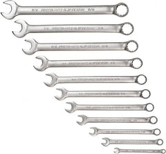 Proto - 11 Piece, 1/4" to 15/16", 12 Point Combination Wrench Set - Inch Measurement Standard, Satin Chrome Finish - Makers Industrial Supply