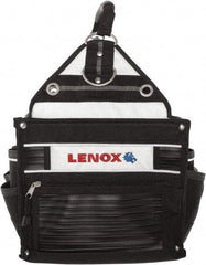 Lenox - 33 Pocket Black Ballistic Nylon Tool Tote - 10" Wide x 10" Deep x 12" High - Makers Industrial Supply