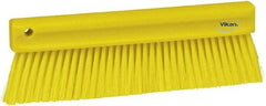 Vikan - Polyester Counter Brush - 2" Bristle Length, 11" Long x 1-1/4" Wide Head, Yellow - Makers Industrial Supply