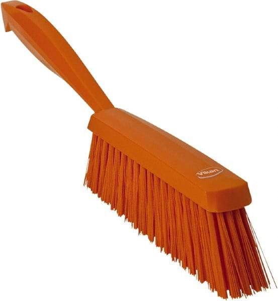 Vikan - 14" OAL, Polyester Staple Set Bench Brush - 2" Bristle Length, 6-3/8" Long Head, Orange - Makers Industrial Supply