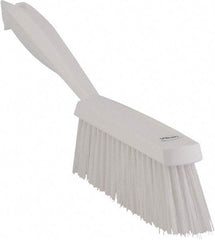 Vikan - 14" OAL, Polyester Staple Set Bench Brush - 2" Bristle Length, 6-3/8" Long Head, White - Makers Industrial Supply