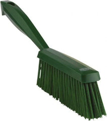 Vikan - 14" OAL, Polyester Staple Set Bench Brush - 2" Bristle Length, 6-3/8" Long Head, Green - Makers Industrial Supply