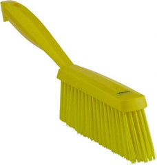 Vikan - 14" OAL, Polyester Staple Set Bench Brush - 2" Bristle Length, 6-3/8" Long Head, Yellow - Makers Industrial Supply