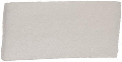 Remco - 10" Long x 4-1/2" Wide x 1-1/8" Thick Scouring Pad - Light-Duty, White - Makers Industrial Supply