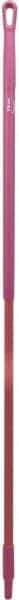 Vikan - 59 x 1-1/4" Fiberglass Squeegee Handle - European Threaded Connection, Pink - Makers Industrial Supply