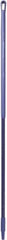 Vikan - 59 x 1-1/4" Fiberglass Squeegee Handle - European Threaded Connection, Purple - Makers Industrial Supply