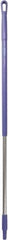 Vikan - 51 x 1-1/4" Aluminum Squeegee Handle - European Threaded Connection, Purple - Makers Industrial Supply