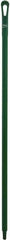 Vikan - 51 x 1-1/4" Polypropylene Squeegee Handle - European Threaded Connection, Green - Makers Industrial Supply