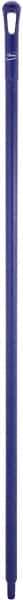 Vikan - 59 x 1-1/4" Polypropylene Squeegee Handle - European Threaded Connection, Purple - Makers Industrial Supply