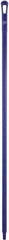 Vikan - 59 x 1-1/4" Polypropylene Squeegee Handle - European Threaded Connection, Purple - Makers Industrial Supply