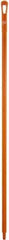 Vikan - 59 x 1-1/4" Polypropylene Squeegee Handle - European Threaded Connection, Orange - Makers Industrial Supply