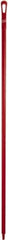 Vikan - 67 x 1-19/64" Polypropylene Squeegee Handle - European Threaded Connection, Red - Makers Industrial Supply