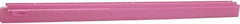 Vikan - 24" Rubber Blade Squeegee Refill - Double Edge, Pink, Plastic Holder - Makers Industrial Supply