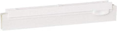 Vikan - 10" Rubber Blade Squeegee Refill - Double Edge, White, Plastic Holder - Makers Industrial Supply