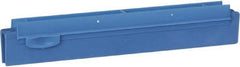 Vikan - 10" Rubber Blade Squeegee Refill - Double Edge, Blue, Plastic Holder - Makers Industrial Supply