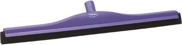 Vikan - 24" Foam Rubber Blade Bench Squeegee - Double Edge, Purple, Plastic Holder - Makers Industrial Supply