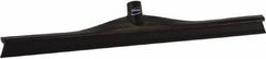 Vikan - 23.62" Rubber Blade Floor Squeegee - Single Edge, Black, Plastic Holder - Makers Industrial Supply