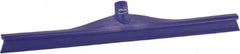 Vikan - 23.62" Rubber Blade Floor Squeegee - Single Edge, Purple, Plastic Holder - Makers Industrial Supply