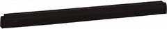 Vikan - 24" Foam Rubber Blade Squeegee Refill - Double Edge, Black, Plastic Holder - Makers Industrial Supply