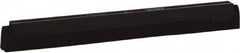 Vikan - 16" Foam Rubber Blade Squeegee Refill - Double Edge, Black, Plastic Holder - Makers Industrial Supply