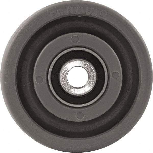 Caster Connection - 4 Inch Diameter x 2 Inch Wide, High Grade Nylon Caster Wheel - 1,000 Lb. Capacity, 2.2 Inch Hub Length, 1/2 Inch Axle Diameter, Sealed Precision Ball Bearing - Makers Industrial Supply