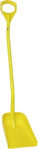 Vikan - 13-1/4" High Square Plastic Shovel - 39-7/8" Long D-Grip Handle - Makers Industrial Supply