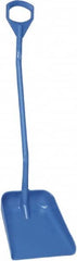 Vikan - 14-3/4" High Square Plastic Shovel - 39" Long D-Grip Handle - Makers Industrial Supply