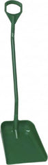 Vikan - 14-3/4" High Square Plastic Shovel - 39" Long D-Grip Handle - Makers Industrial Supply