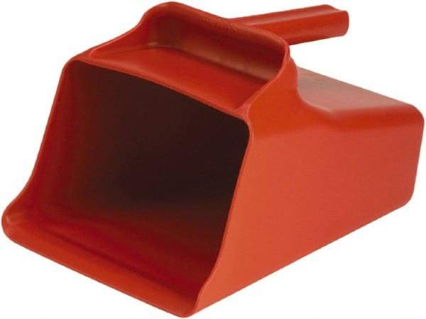 Remco - 128 oz Red Polypropylene Flat Bottom Scoop - 8.7" Wide x 6.7" Deep Bowl, 11" OAL - Makers Industrial Supply