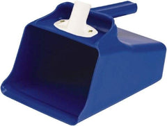 Remco - 128 oz Blue Polypropylene Flat Bottom Scoop - 8.7" Wide x 7.3" Deep Bowl, 11" OAL - Makers Industrial Supply