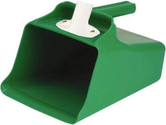 Remco - 128 oz Green Polypropylene Flat Bottom Scoop - 8.7" Wide x 7.3" Deep Bowl, 11" OAL - Makers Industrial Supply